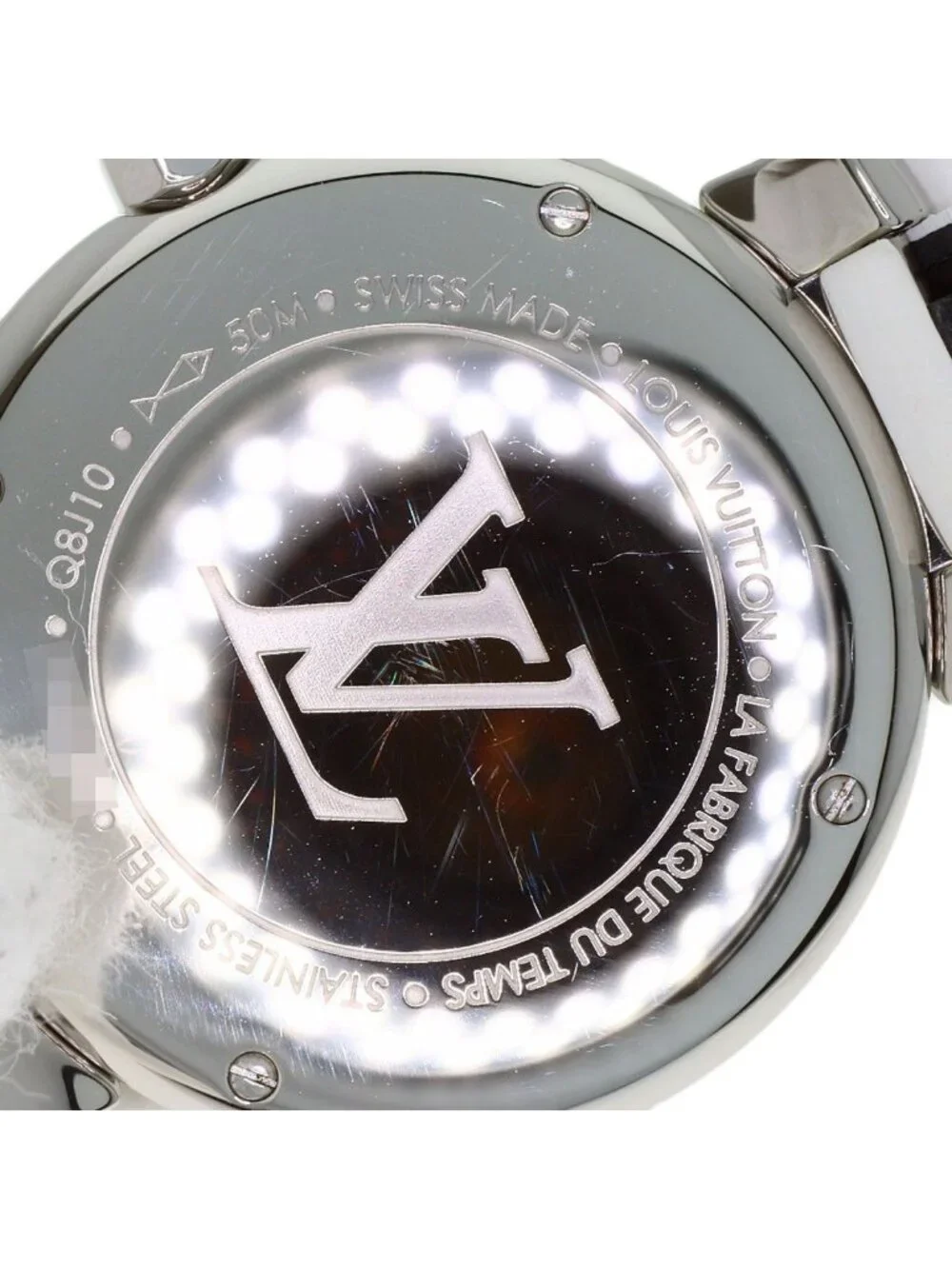 Louis Vuitton Tambour Moon Star PM Watch SS Rubber